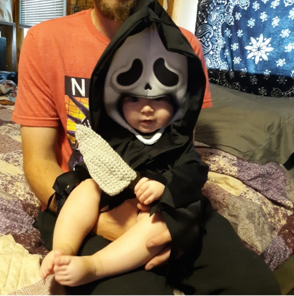 Infant Ghostface Costume - Black